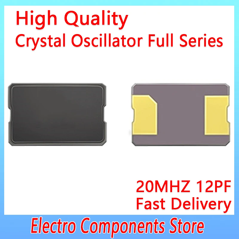 5PCS/Lot  20MHZ 20M 20.000mhz SMD Quartz Resonator Crystal 2Pin 5032 Passive Crystal Oscillator 12PF ±10PPM Ceramic Resonator