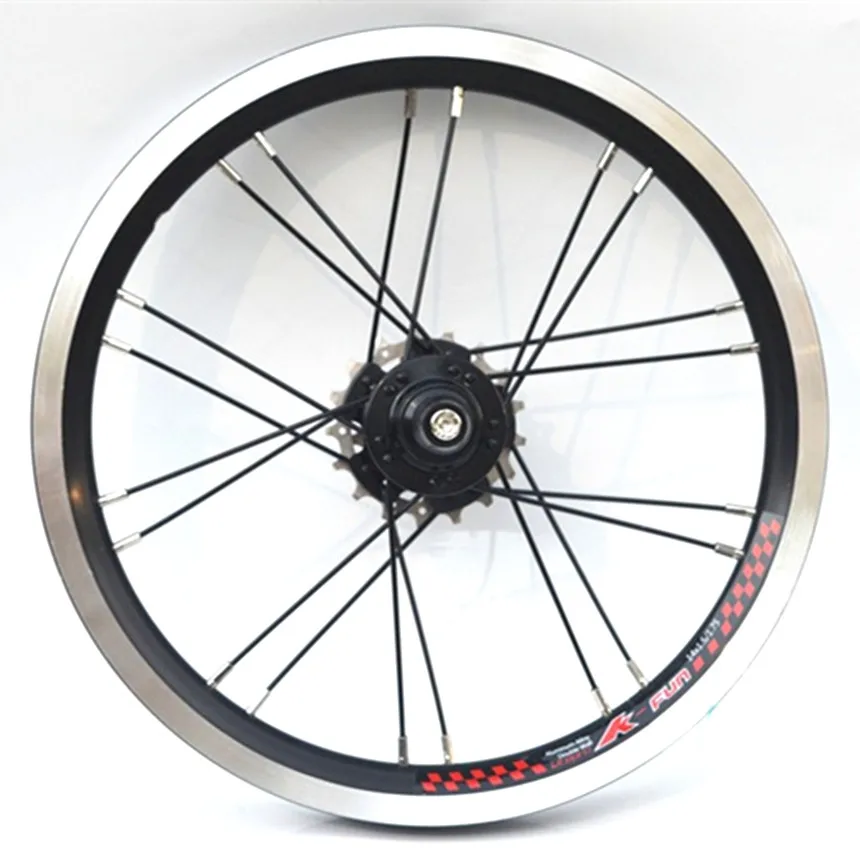 

LP Litepro Folding Bicycle Bike 14/16inch 412 Wheelset Outer 3 Shift Wheels Three Speed Wheel set