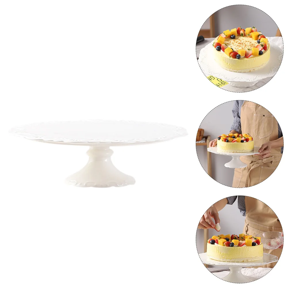 Reusable Ceramic Cake Stand Storage Tray Creative Dessert for Wedding Baby Shower Birthday | Дом и сад