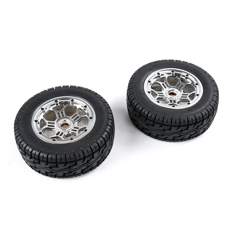 

ROFUN Chrome Wheels for 1/5 Scale Baja 5B All Terrain Tyres Tires - 2Pcs/Pair for HPI BAJA 5B SS