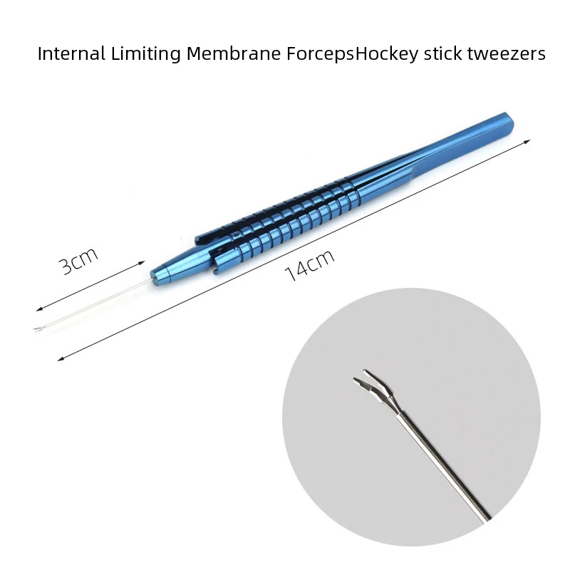 Microscopic ophthalmic instruments intraocular retinal forceps Internal Limiting Membrane Forceps Hockey stick tweezers