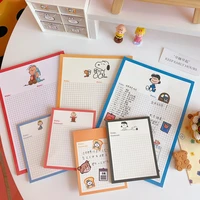 30 sheets ins memo pad cartoon cute kawaii notepaper note book cute school supplies office supplies korean stationary