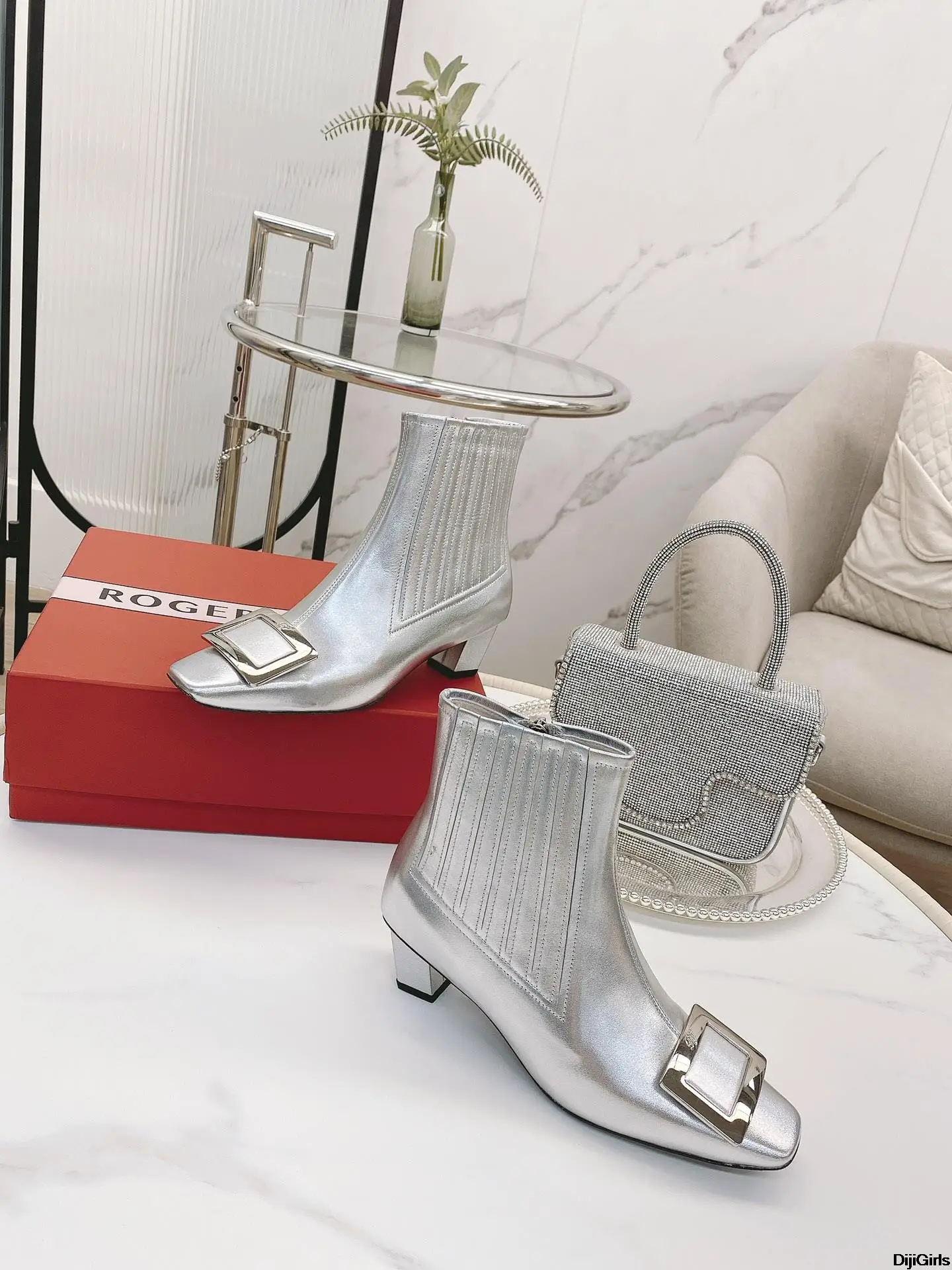 Модная брендовая обувь украшенные кристаллами с квадратной пряжкой кожаные