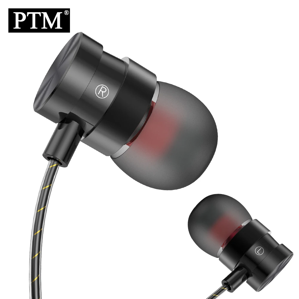 PTM M7 наушники с супер басами магнитные привлекательные спортивные микрофоном
