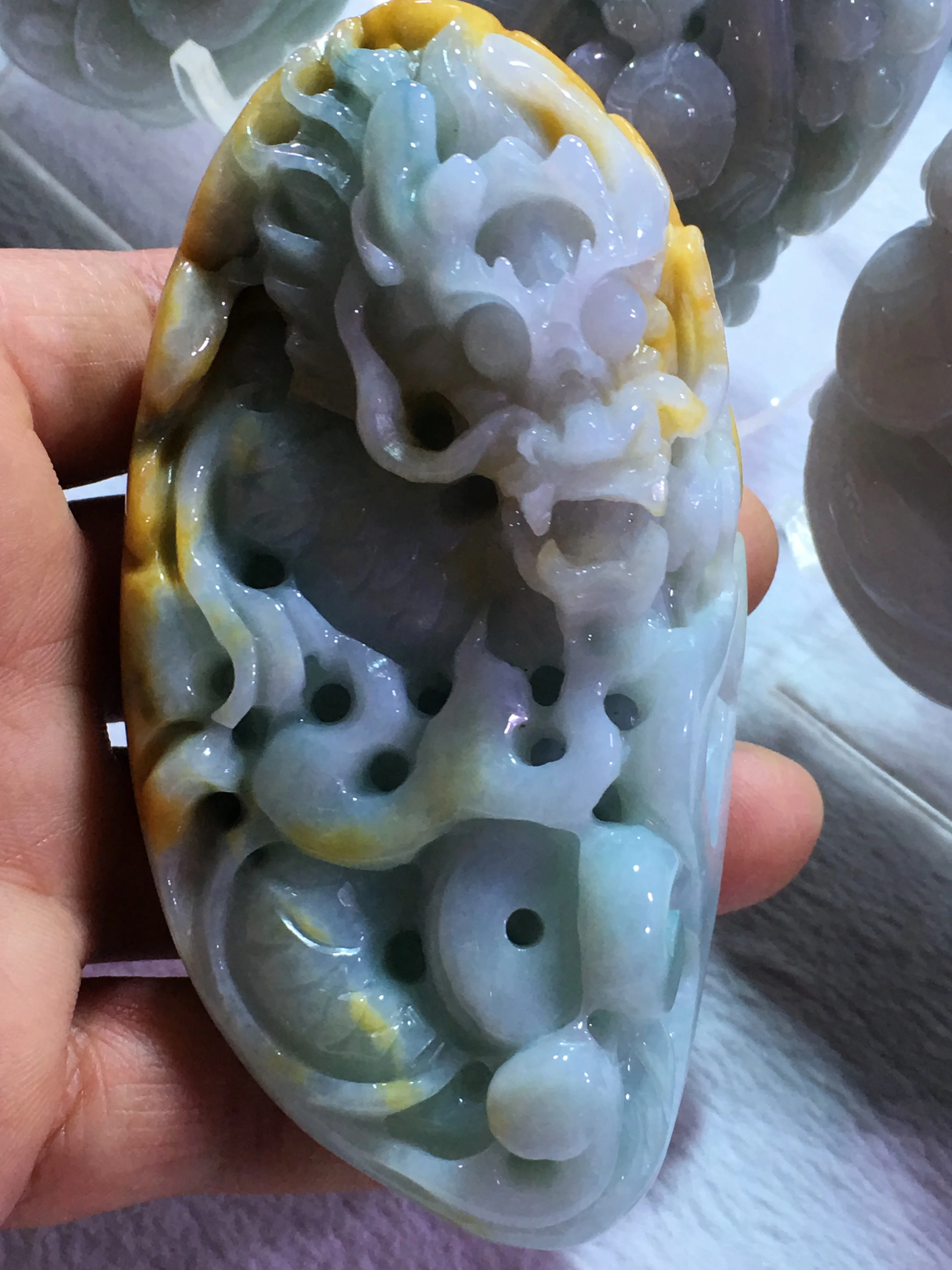 

Natural 7A Myanmar jade Handcarved jade dragon green jade pendant jade necklace men pendants jewelry jade necklaces