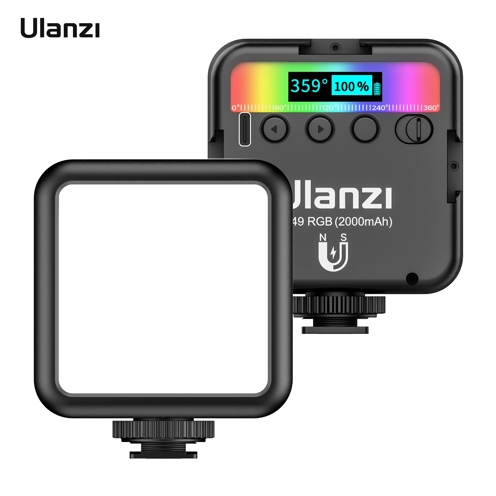 Карманный светодиодный светильник ulanzi VL49 RGB заполнясветильник для фотографии 2500