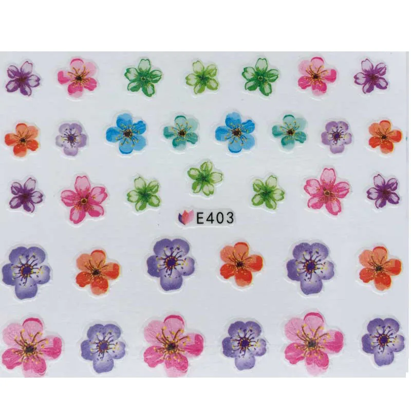 3D наклейки для ногтей с сушеными цветами клейкие Maincure Salon акриловый инструмент