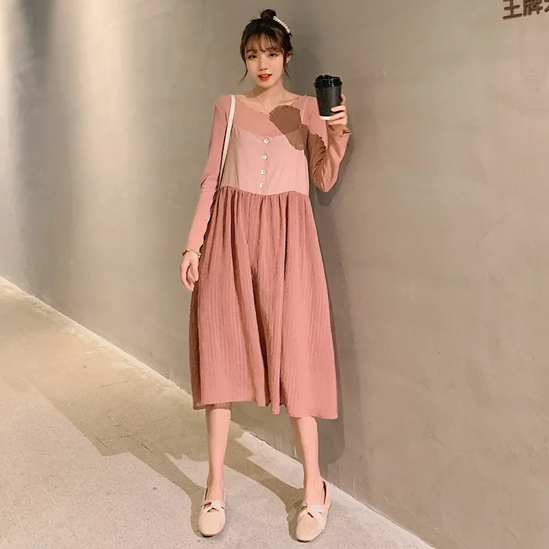 Новинка Осень 2020 Модный комплект одежды для беременных женщин рубашка с длинным