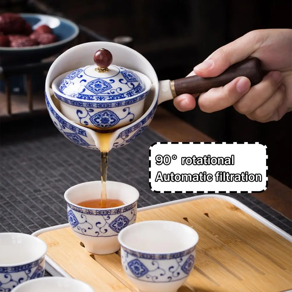 Чайный сервиз китайский чайный Gong Fu чайные наборы портативный с вращением на 360