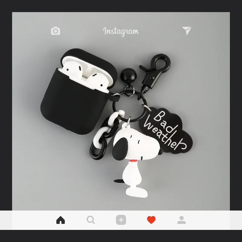Мультфильм Snoopy Charlie doll брелок защитный чехол для airpods анти-потеря хранения