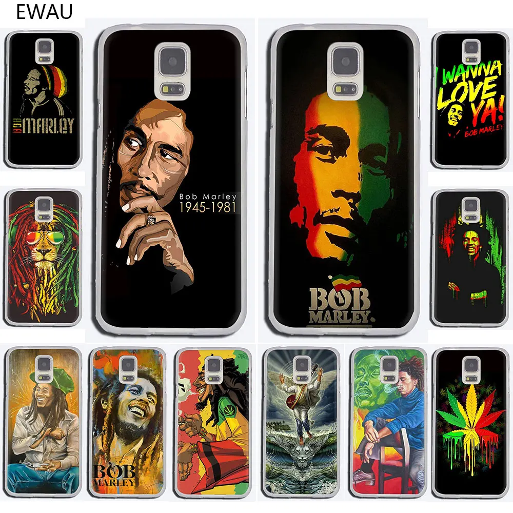 EWAU Боб marleys раста Лев регги плотный чехол для телефона чехол для Samsung Galaxy S6 7 Edge S8 9 10 Plus, Note 8, 9, 10, M10 20 30 40