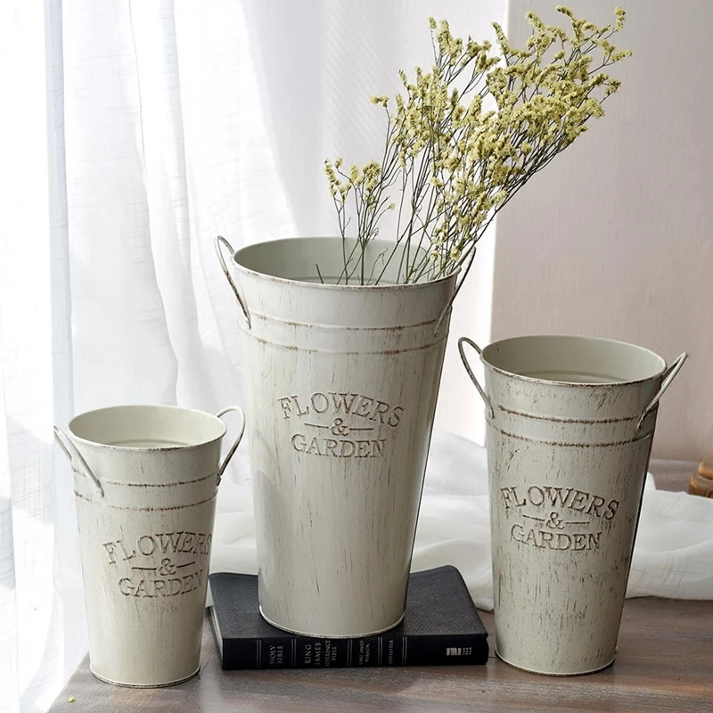 Железная бочка садовые цветочные горшки кастрюли вазы домашний декор свадебные