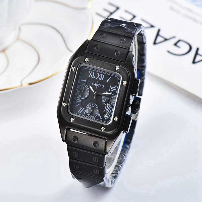 

Luxury Brand Business Men's Delicate women Watch Waterproof Chronograph Quartz Stop Watch With Stainless steel 55