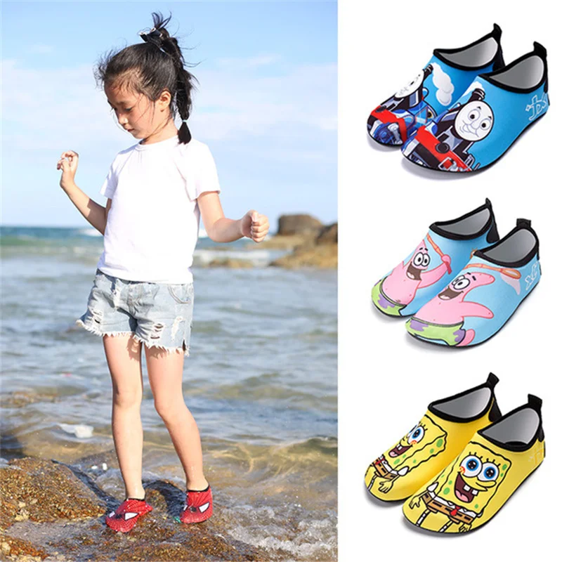 

Kids Beach Water Shoes Children Summer Swimming Surf Sea Slippers Quick-Dry Aqua Shoes Boys Girls Soft Foldable Wading Shoes