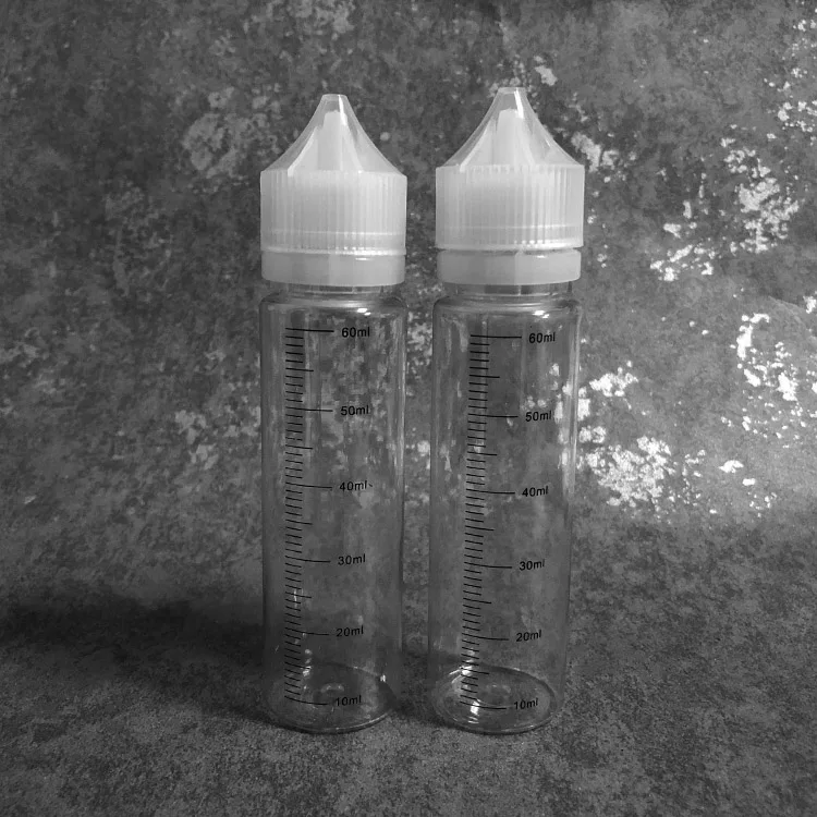 1 шт. 60 мл заправка Vape бутылка для электронных жидкостей прозрачная