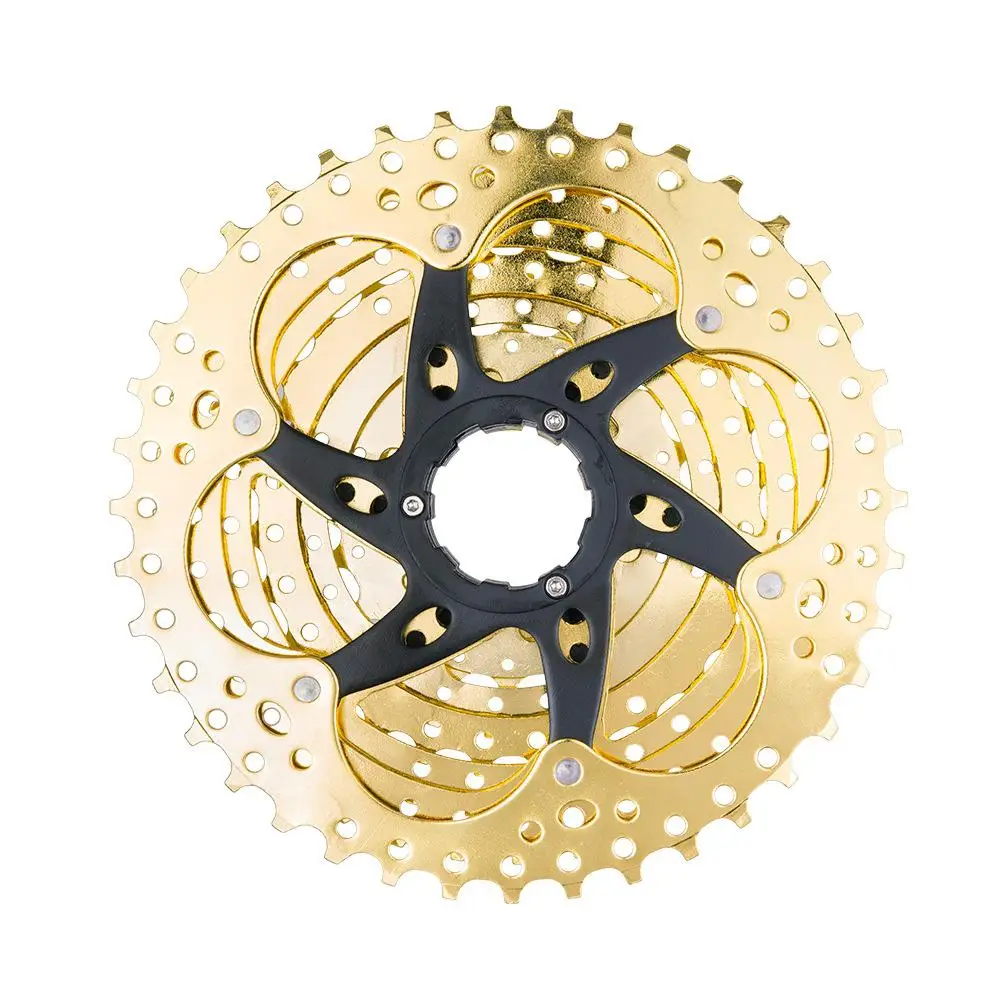 Кассета ZTTO MTB 9s 11-40T золото свободное колесо для горного велосипеда широкое