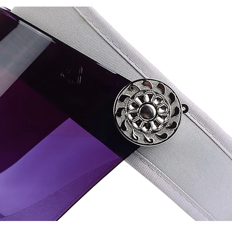 Foux Sun Hat Women Summer Plastic Visor Uv Protection Face With Shield Ponytail Wide Brim Safety Reusable Mask Anti spitting | Аксессуары