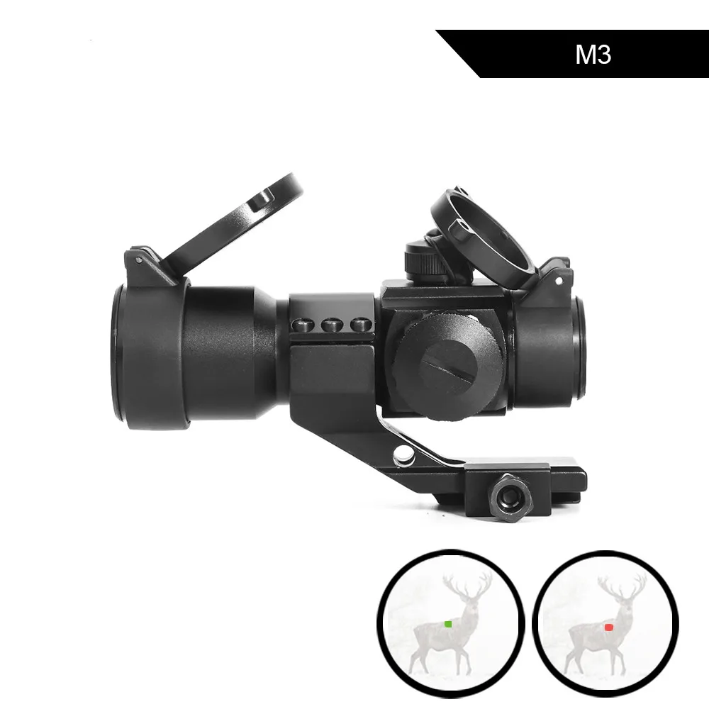 

M3 Tactical Optical Scope Holographic Red Green Dot Reticle Collimator Sight Airsoft Air Gun Hunting Riflescope