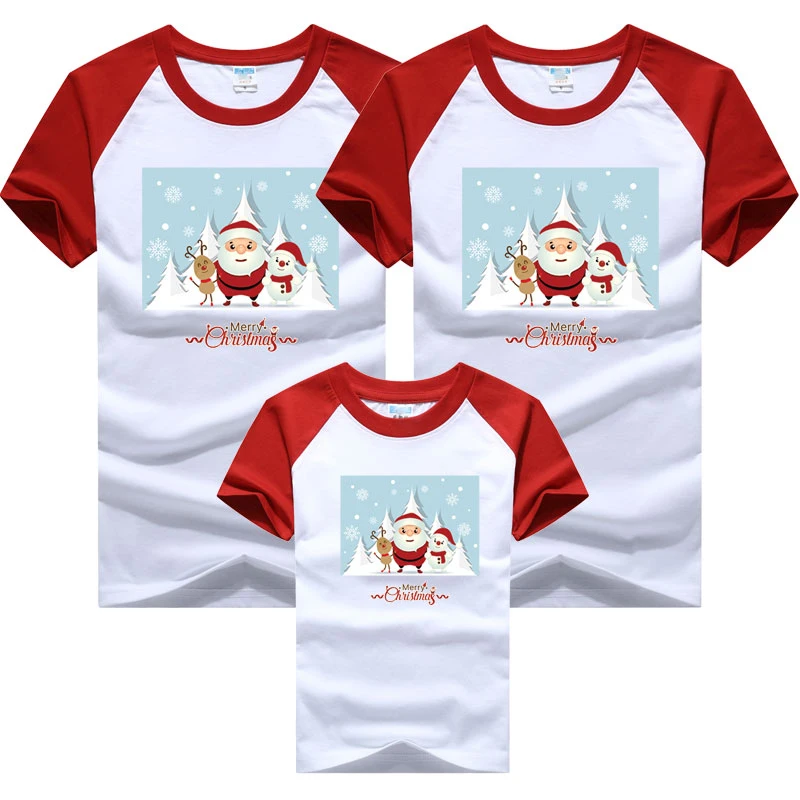 

Рождественские Семейные одинаковые наряды 2020, футболка для мамы, папы, ребенка, дочки, сына, ребенка, семейная одежда, Детская футболка с при...
