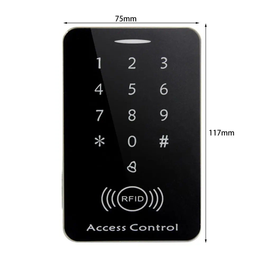 

M203SE RFID Standalone Touch Screen Access Control Card Reader With Digital Keypad 10pcs Keys Card For Home Apartment Factory