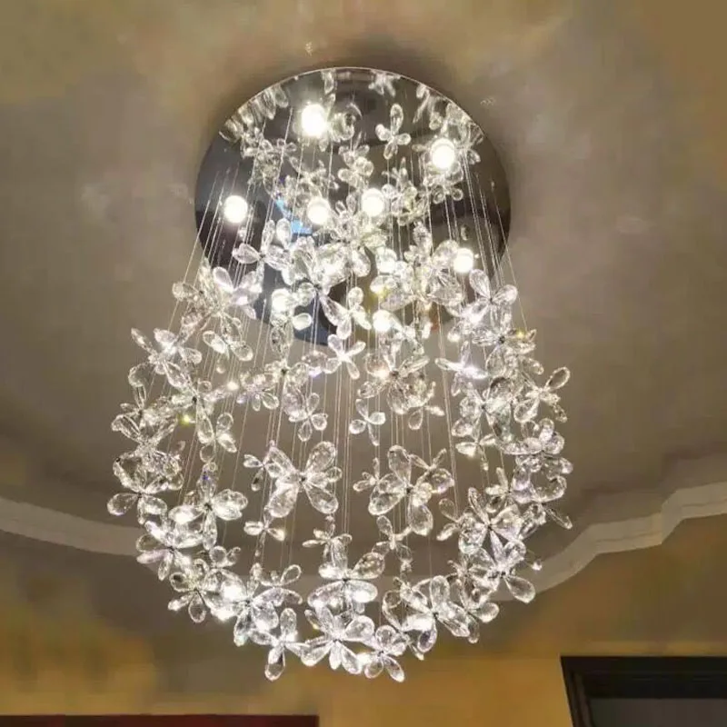 Люстра с кристаллами для ресторана Высококачественная гостиной спальни люстра