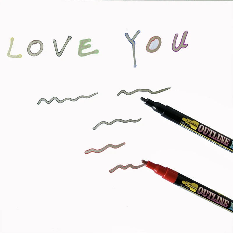 

1/12/18 Colors Double Line Fluorescent Color MarkersHighlighter Art Markers For Kids Painting Stationery Supplies