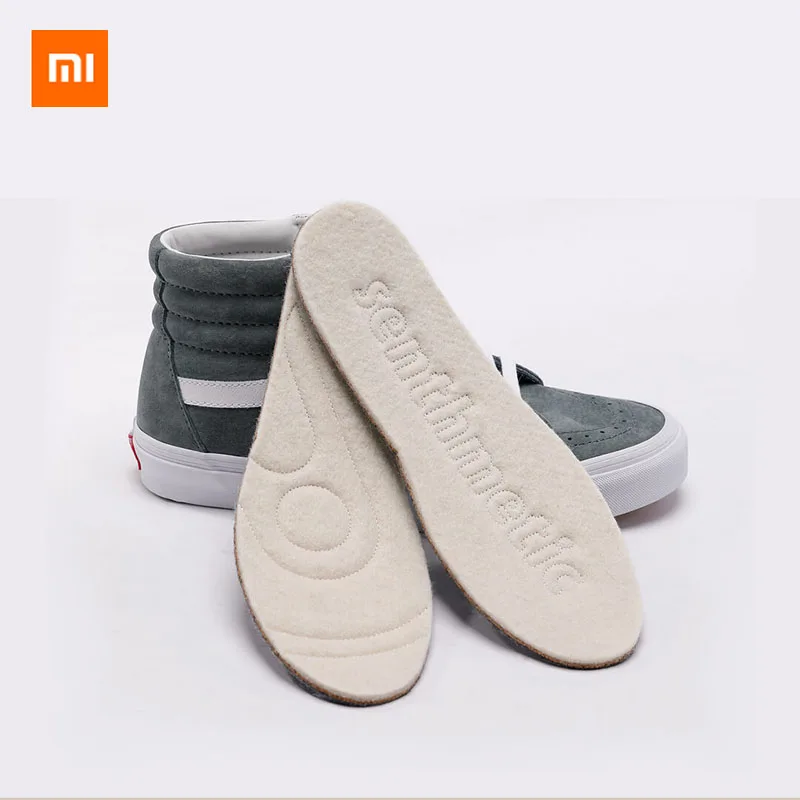2 пары Xiaomi шерстяные войлочные пробки теплые стельки для хранения тепла мужские и