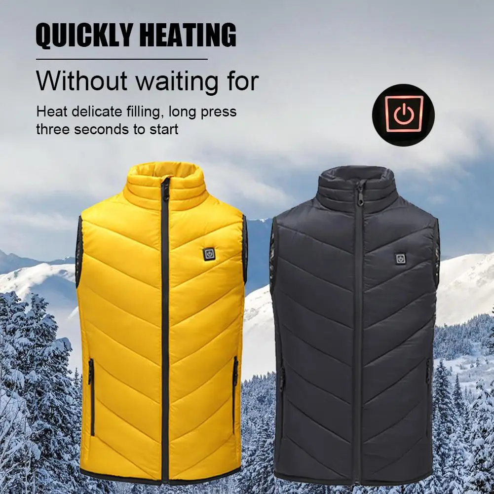 Детский жилет с подогревом usb зарядный светильник утепленный детский для катания