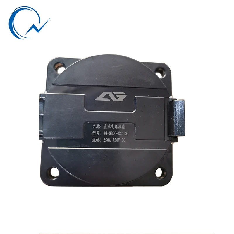 EVSE DC EV 80A 125A 200A 250A Автомобильная боковая розетка постоянного тока с кабелем 1 м для