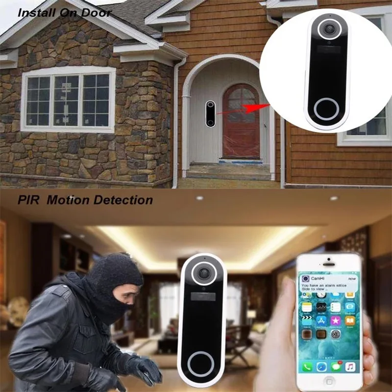 tuya smart home Smart WiFi Video Doorbell Visual Intercom Camera with Chime Night Vision Door Wireless Security | Обустройство дома