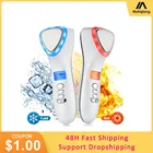 Соник Горячий Холодный массажер для лица Вибрация для удаления морщин красный светодиодный светильник терапия Анти возрастная усадочная поры кожи подтягивающее устройство