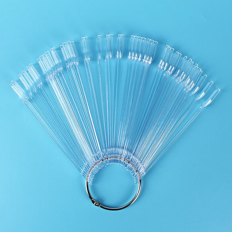 45pcs/set False Nail Tips Nature Color Fan Finger Full Card Art Display Practice Acrylic Gel Polish Tool Manicure |