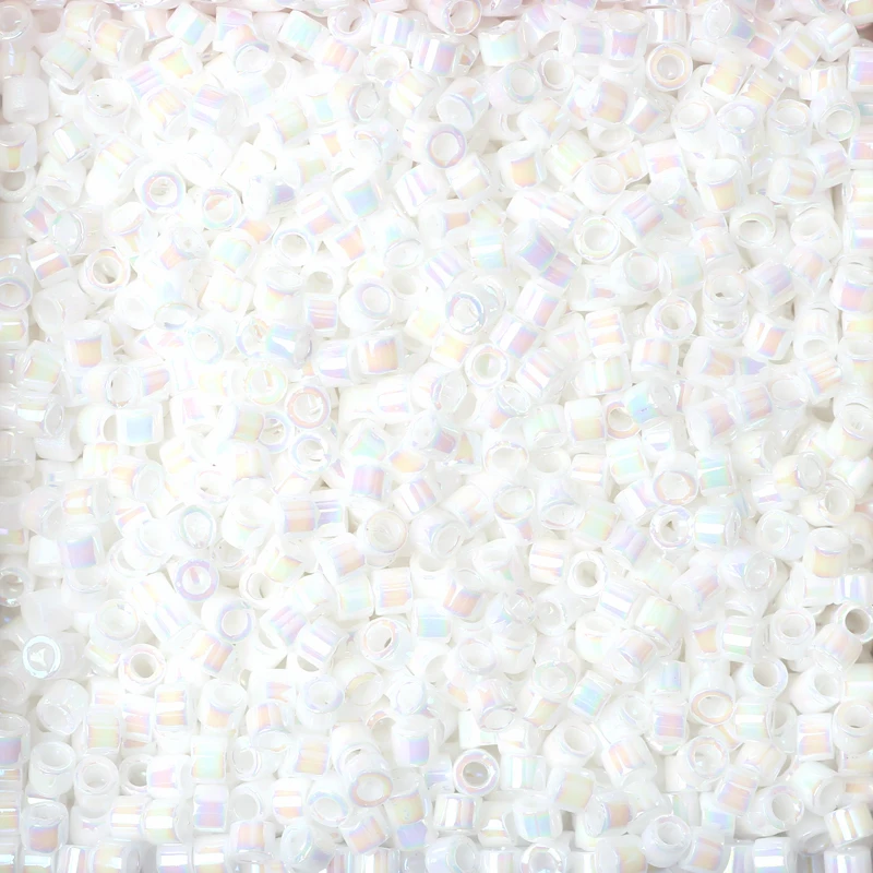 

FAIRYWOO 5 Grams/Bag Miyuki Bead DB202 White Color Beads For Native Beadwork Wholesale Lots Bulk Bundles Handmade Beads Glass