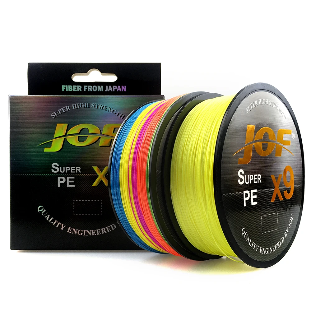 

JOF X9 Weaves Fishing Line 500M 300M 9 Strands Braided Fishing Line Multifilament PE20LB 24LB 35LB 40LB 50LB 65LB 80LB