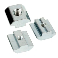 10pcs 2020 3030 4040 4545 t block square nuts t track sliding hammer nut for fastener aluminum profile m3 m4 m5 m6 m8 m10