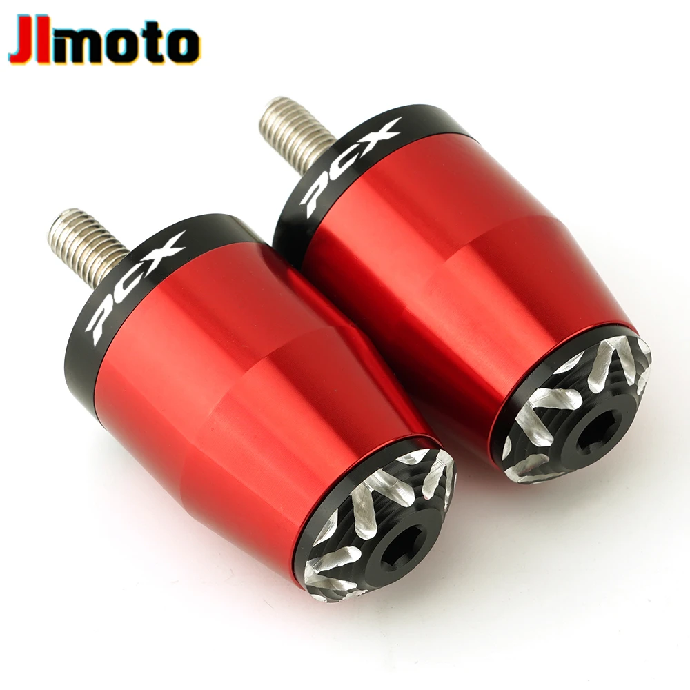 

With Logo PCX Scooter Motorcycle CNC 7/8” 22MM Handlebar Grips Handle Bar Cap End Plugs For HONDA PCX155 125 250 PCX160 All Year