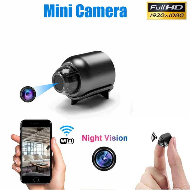

Wifi Mini Camera Night Vision 1080P Surveillance Camera Wifi Ip Remote Monitoring 160 Wide Angle Monitor Video Camera Camcorders