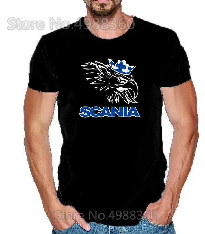 Новая брендовая мужская футболка с логотипом автомобилей SCANIA грузовиков
