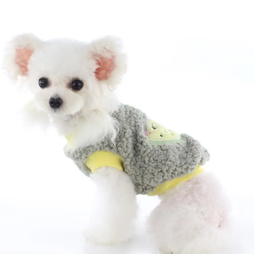 

Foreleg Autumn Winter Round Neck Watermelon Pattern Dog Cats Vest for Home