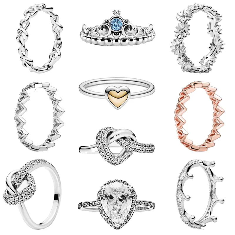 

Dainty Rose Gold Crown Fashion Jewelry 925 Silver Ring Gemstone Fashion Rings For Women Designer Rings Women High Quality 2021