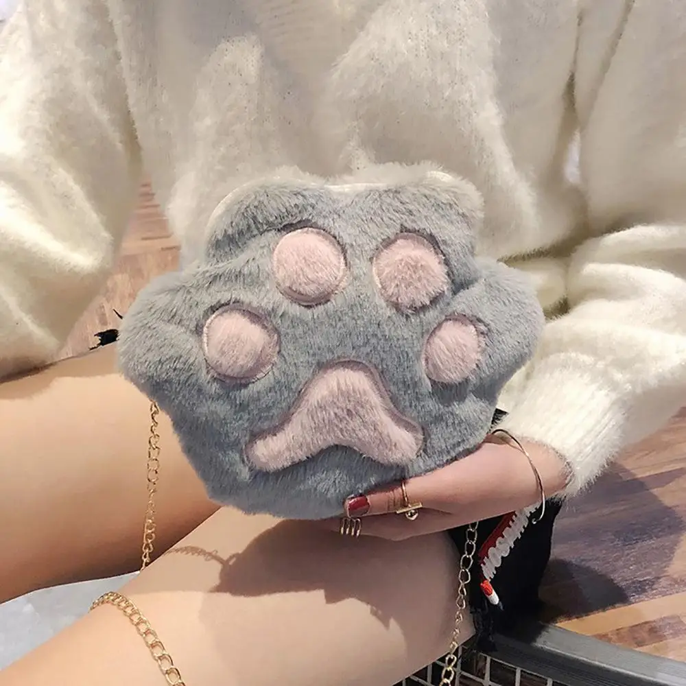 MOLAVE женская сумка через плечо с мультяшным плюшем Милая кошачья лапа сумка через плечо Студенческая сумка для телефона S93