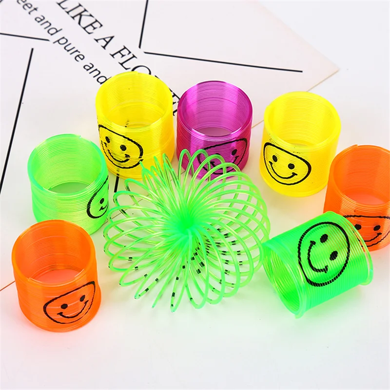 12 шт./компл. 3 5 см мини-пружины Радужный круг пазл детская забавная игрушка