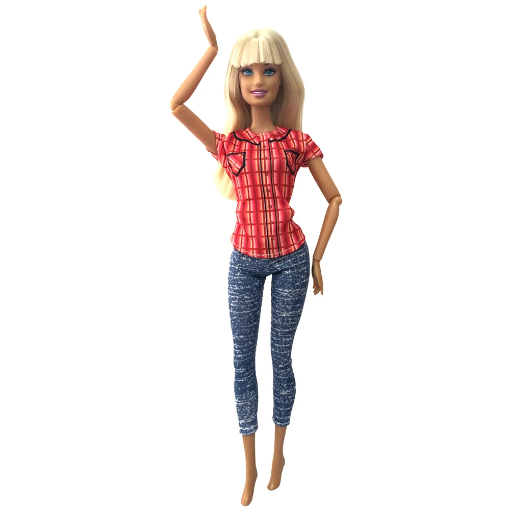 Одежда для куклы ручной работы NK 1 шт. повседневная одежда модная оранжевая