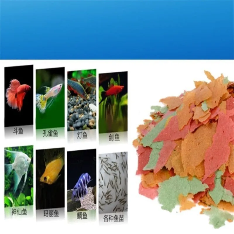 500ML/Pack Aquarium Fish Food Tetra Flakes For Tropical Marine Ornamental Small Goldfish Koi Feeding | Дом и сад