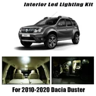 Для Dacia Duster 1 2 2010-2019 2020 автомобиля светодиодная интерьерная с Canbus Карта Купол Крытый светильник фонарь освещения номерного знака Набор автомобильные аксессуары
