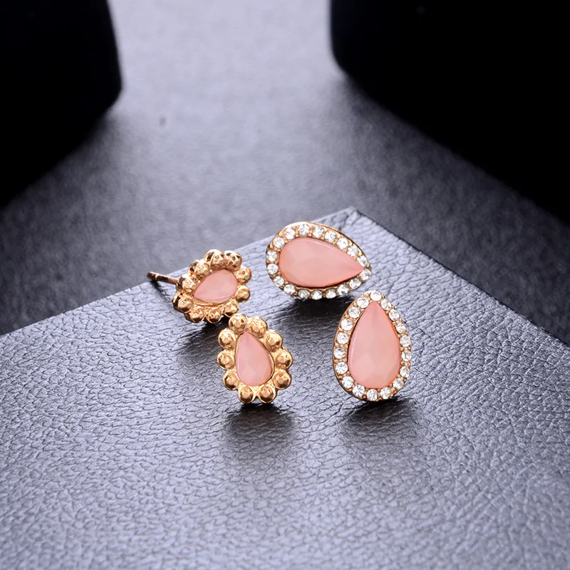 Sindlan 6 пар роскошный корейский Кристалл жемчужные серьги-гвоздики набор