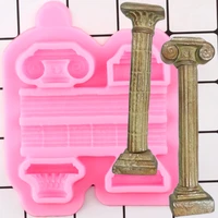 ancient columns border silicone molds cupcake topper fondant cake decorating tools cookie baking candy chocolate gumpaste moulds
