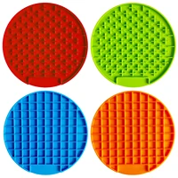 pet lick pad slower feeder pad cats dog licky mat silicone feeding lick pad dogs cat slow feeders treat dispensing supplies