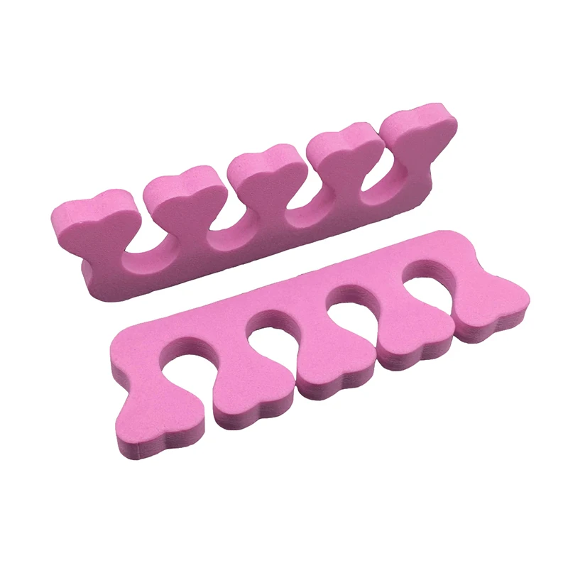 

4pcsNail Art Soft Pink Finger Toe Seperators Foam Nail Art tools Finger Bracket Manicure Pedicure Tools