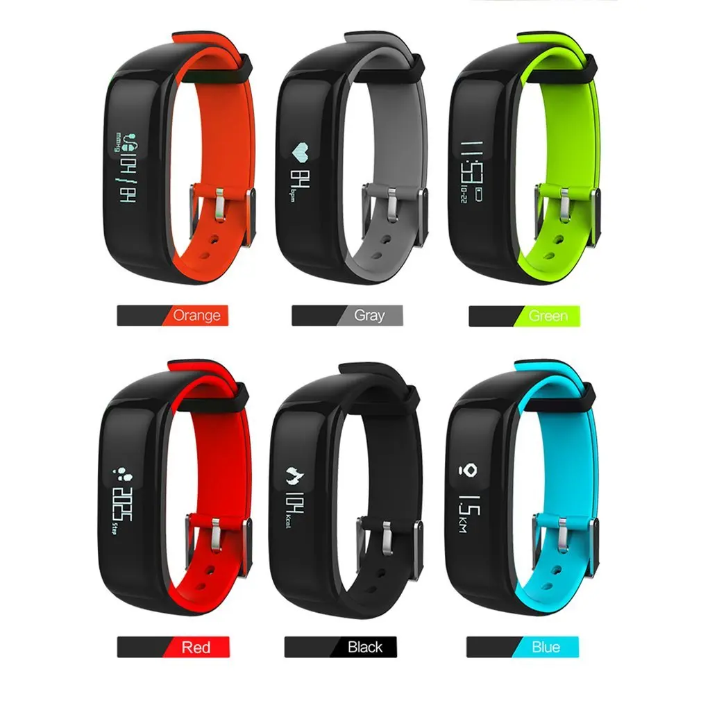 P1 Smart Bracelet 4.0 Real-time Heart Rate Health Monitoring Wristband Waterproof Call Reminder Watch | Электроника